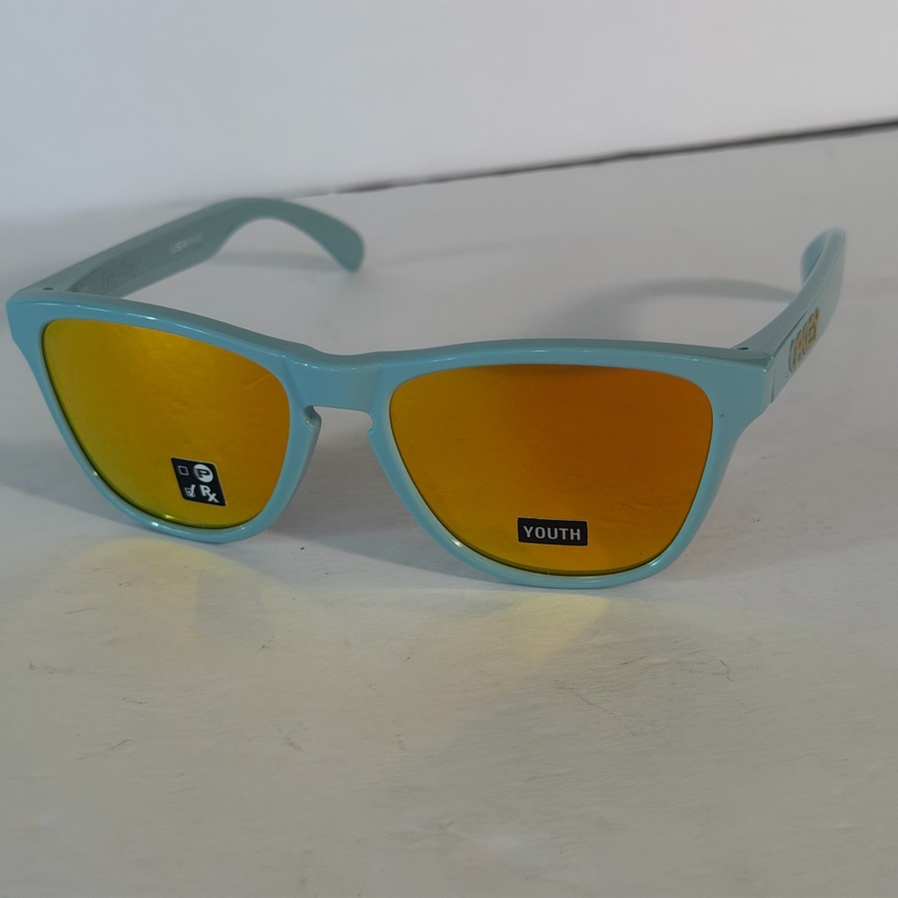 Oakley Kids Sunglasses - Blue Frame with Yellow Lenses
